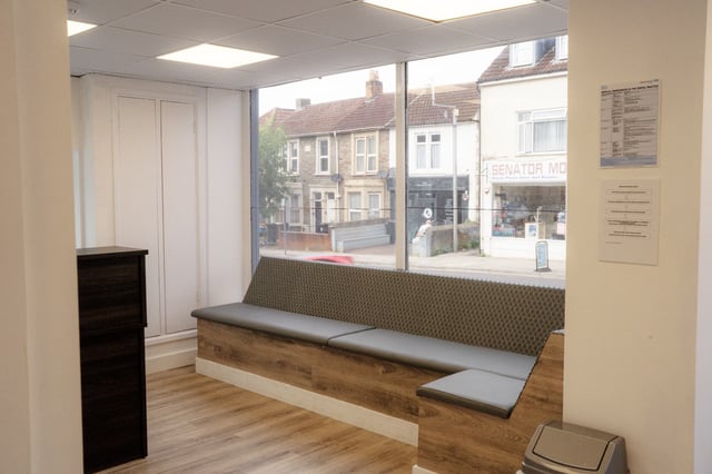 BDSI Clinic reception on 88-90 High Street, Staple Hill, Bristol
